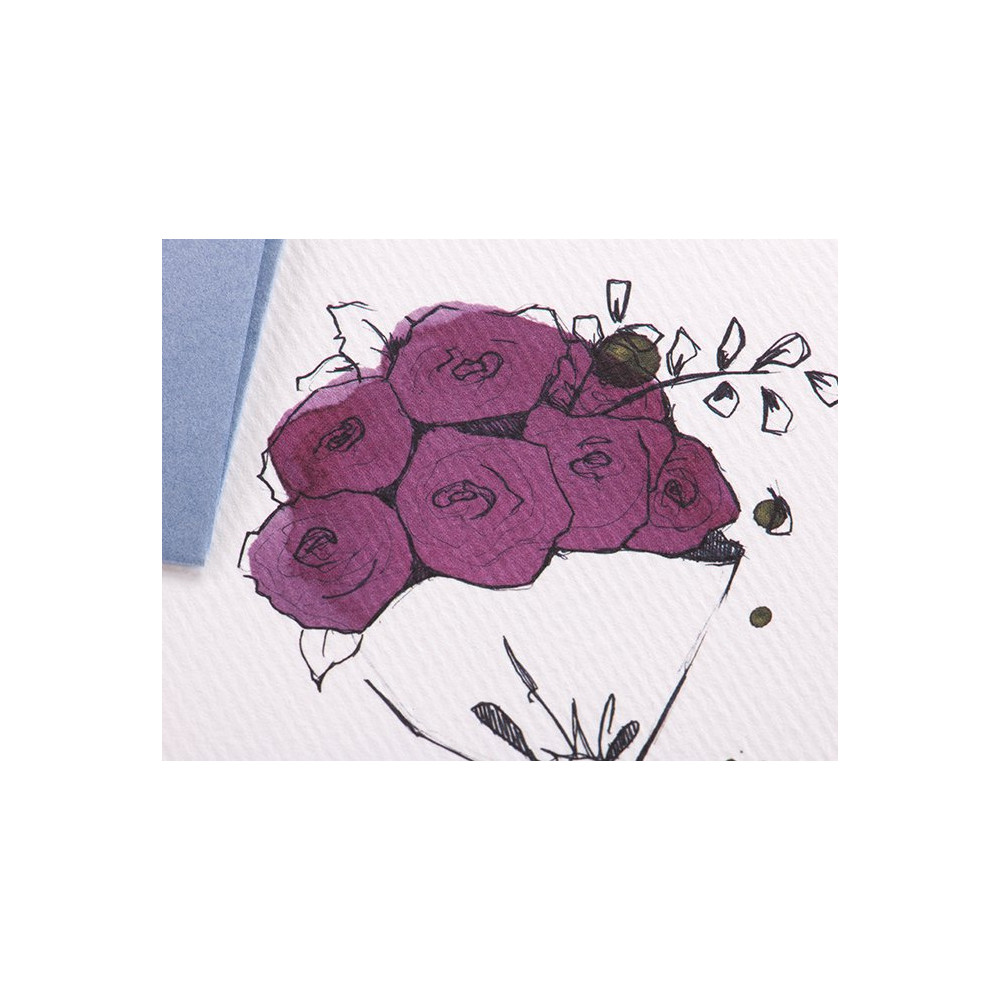 Kartka okolicznościowa A6 - Gmund - Illustration Flowers