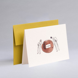 Greeting card A6 - Gmund - Illustration Bon Appétit