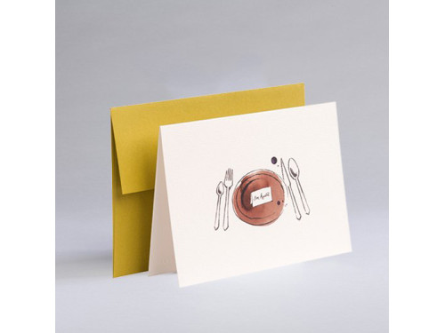 Kartka okolicznościowa A6 - Gmund - Illustration Bon Appétit