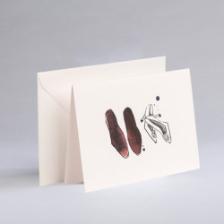 Kartka okolicznościowa A6 - Gmund - Illustration Shoes