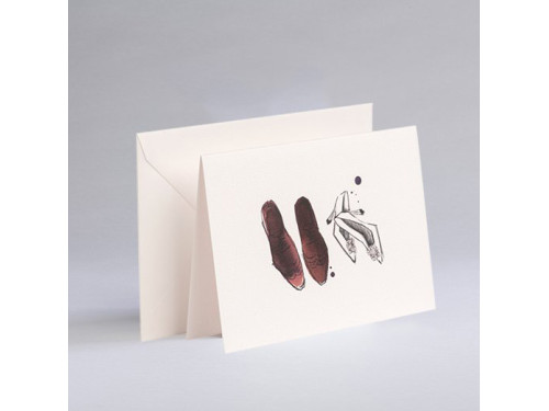 Greeting card A6 - Gmund - Illustration Shoes