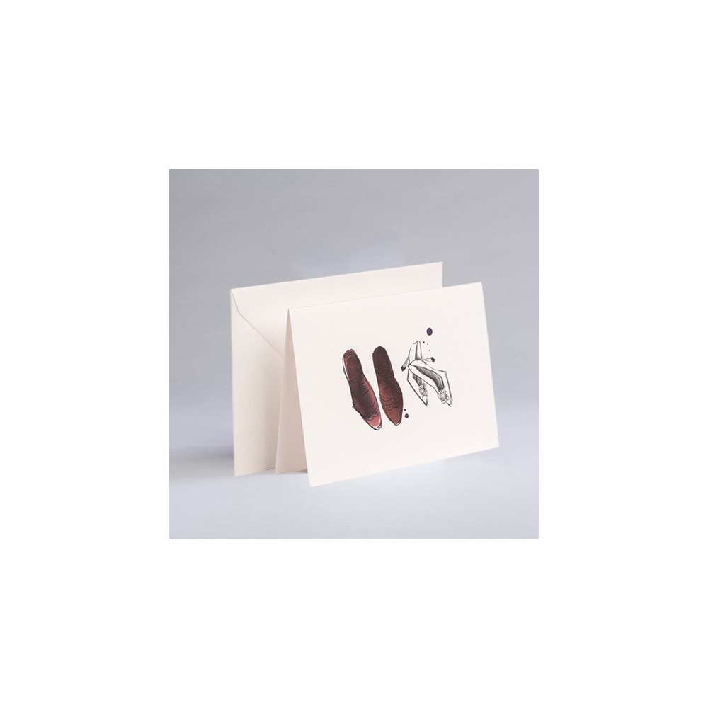 Greeting card A6 - Gmund - Illustration Shoes