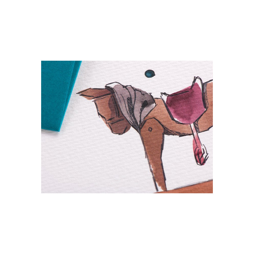Greeting card A6 - Gmund - Illustration Rocking Horse