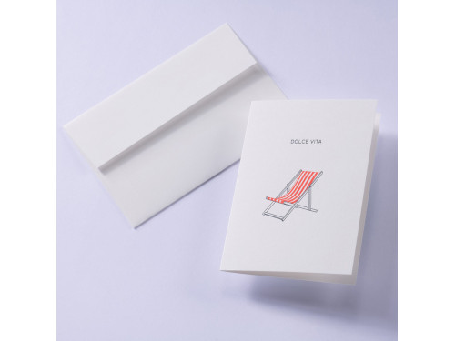 Greeting card A6 - Gmund - Letterpress² Dolce Vita