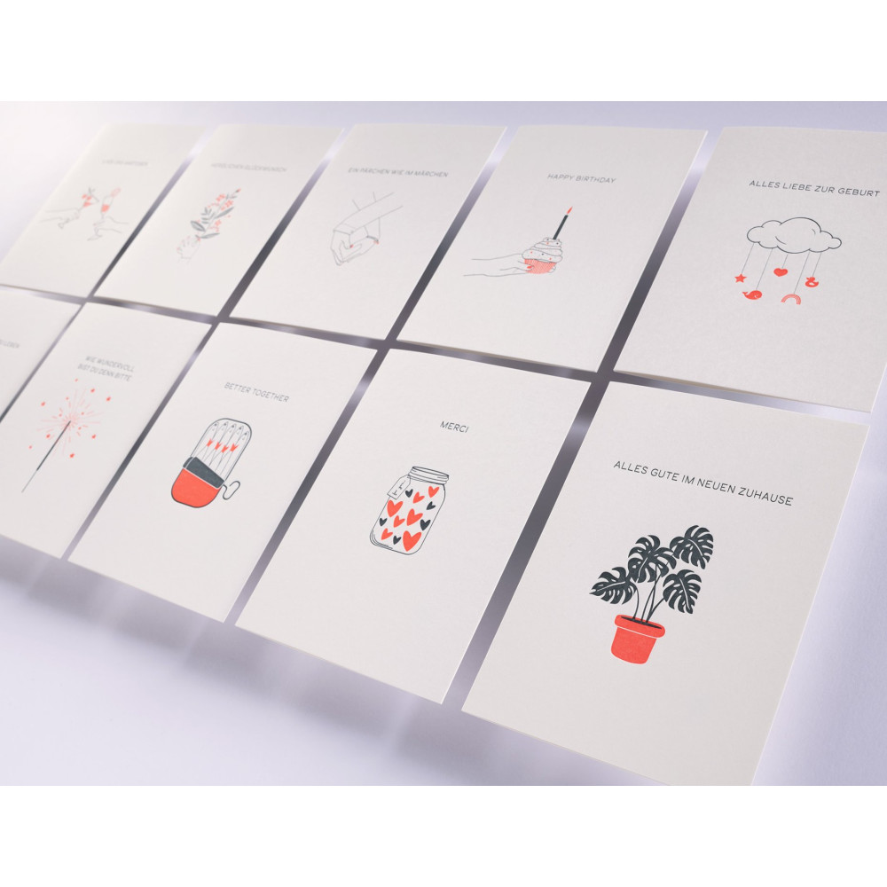 Greeting card A6 - Gmund - Letterpress² Dolce Vita