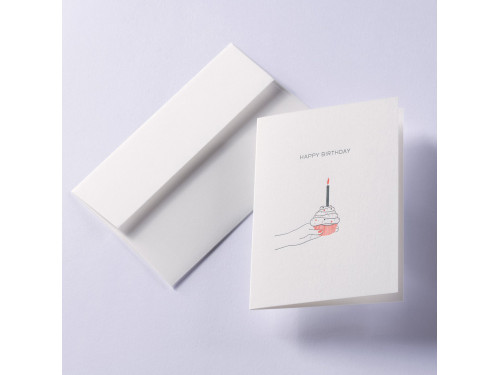 Kartka okolicznościowa A6 - Gmund - Letterpress² Happy Birthday