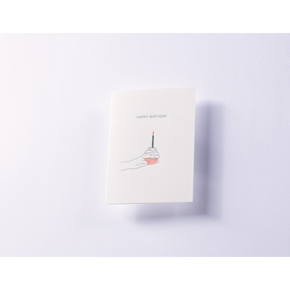 Kartka okolicznościowa A6 - Gmund - Letterpress² Happy Birthday