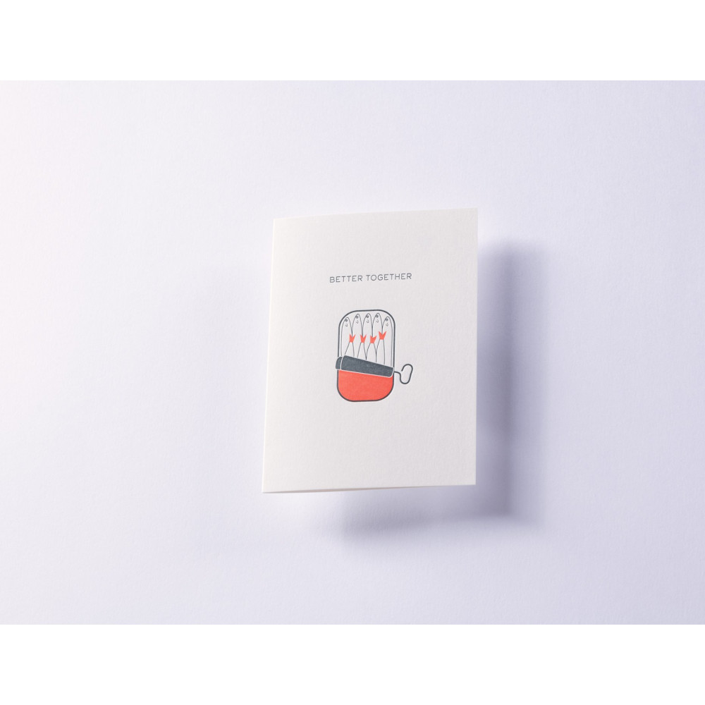 Greeting card A6 - Gmund - Letterpress² Better Together