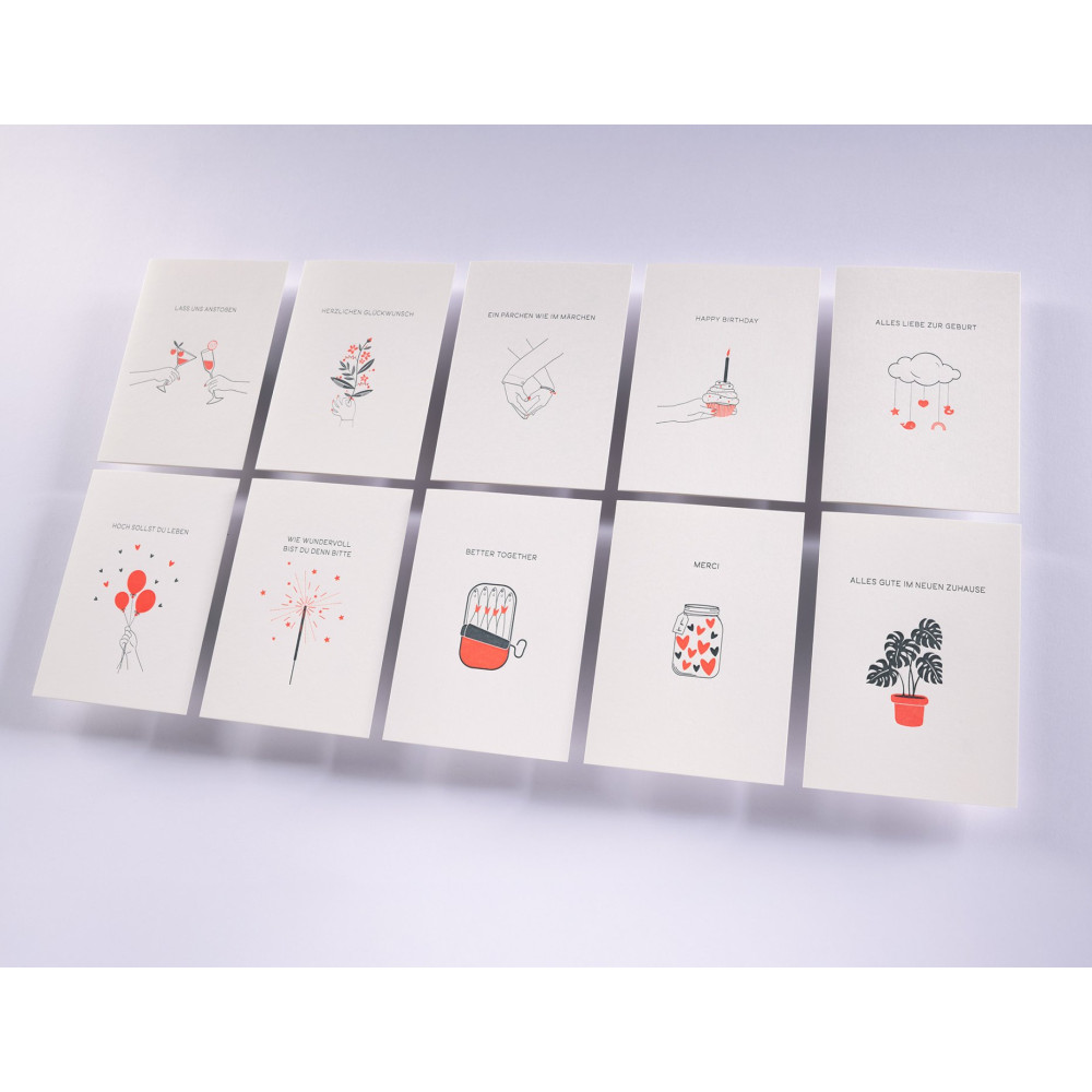Greeting card A6 - Gmund - Letterpress² Better Together
