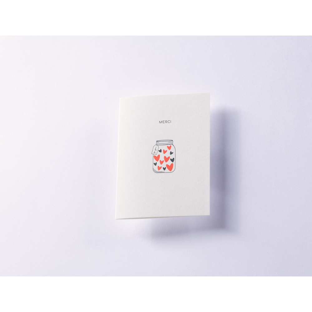 Kartka okolicznościowa A6 - Gmund - Letterpress² Merci