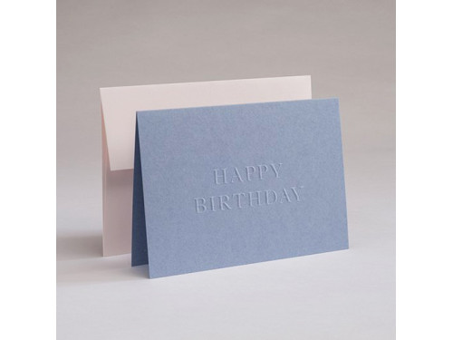 Kartka okolicznościowa A6 - Gmund - Blind Stamp Happy Birthday
