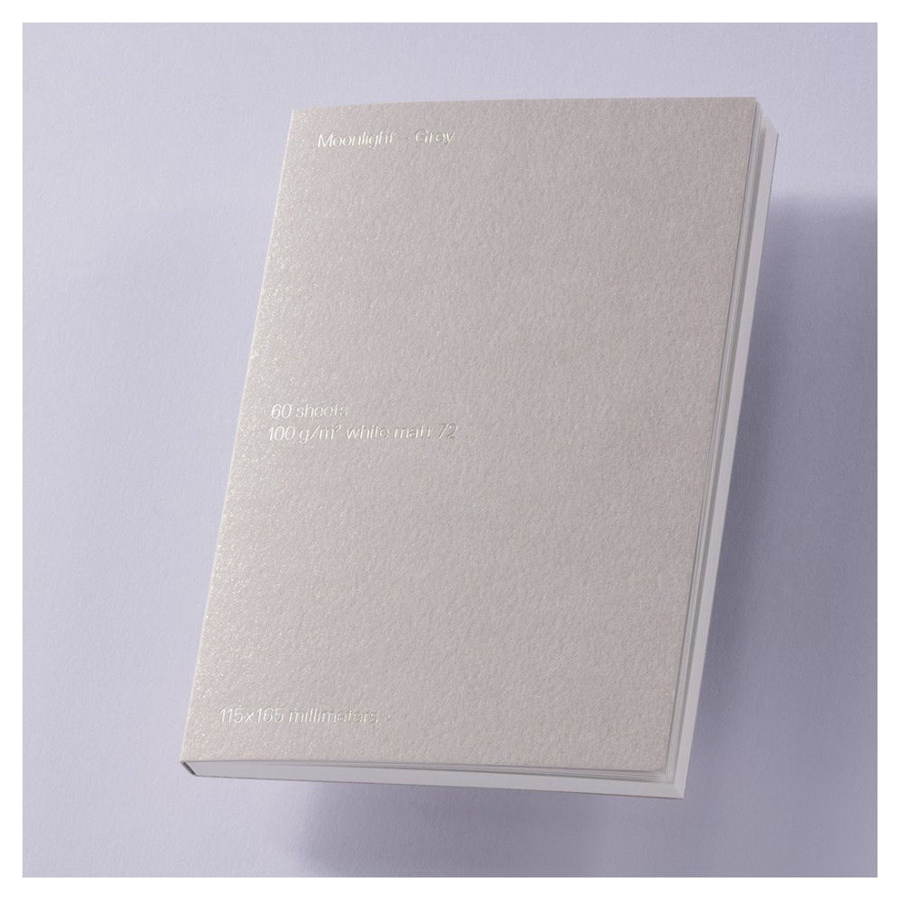 Plain Note(pad) B6 - Gmund - Moonlight Grey 100 g 60 sheets