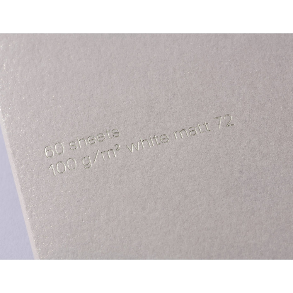 Plain Note(pad) B6 - Gmund - Moonlight Grey 100 g 60 sheets