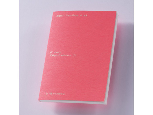 Notes gładki B6 - Gmund - Action Pastel Heart Attack 100 g 60 ark.