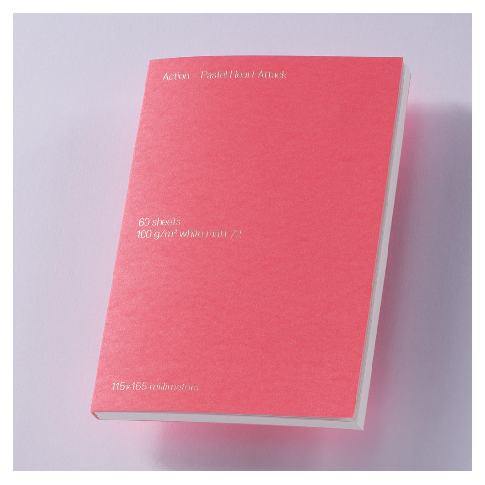 Notes gładki B6 - Gmund - Action Pastel Heart Attack 100 g 60 ark.