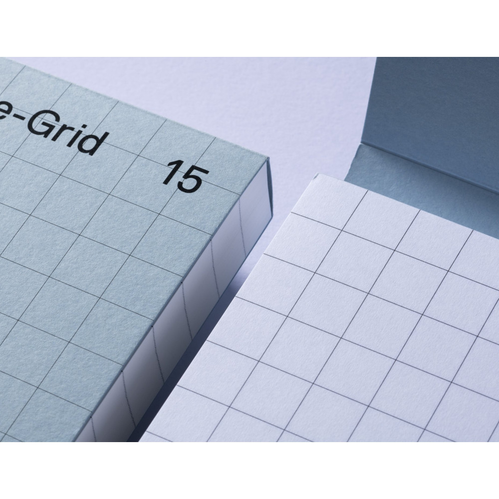 Squared Off-The-Grid 15 notepad - Gmund - Sky 100 g 200 sheets