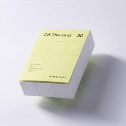 Squared Off-The-Grid 30 notepad - Gmund - Lime 100 g 250 sheets