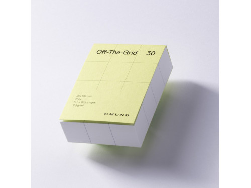 Squared Off-The-Grid 30 notepad - Gmund - Lime 100 g 250 sheets