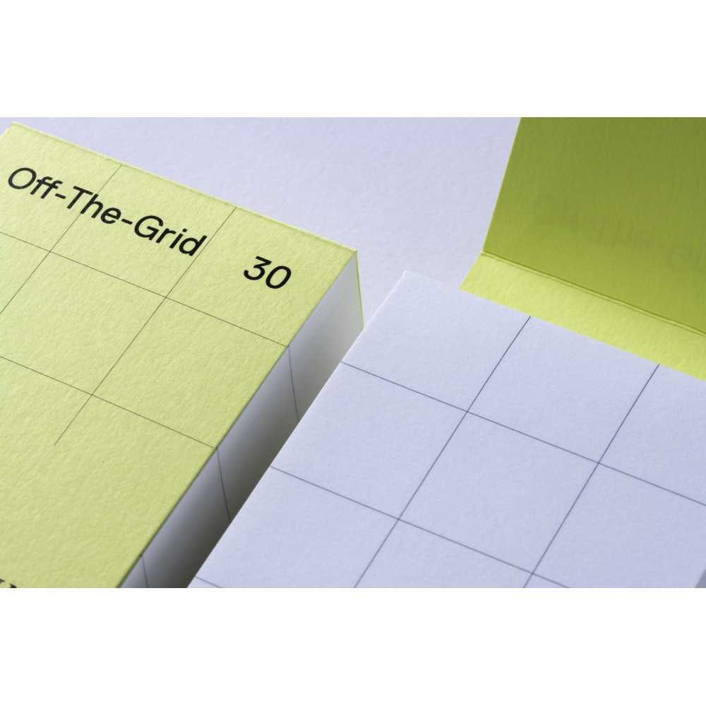 Squared Off-The-Grid 30 notepad - Gmund - Lime 100 g 250 sheets