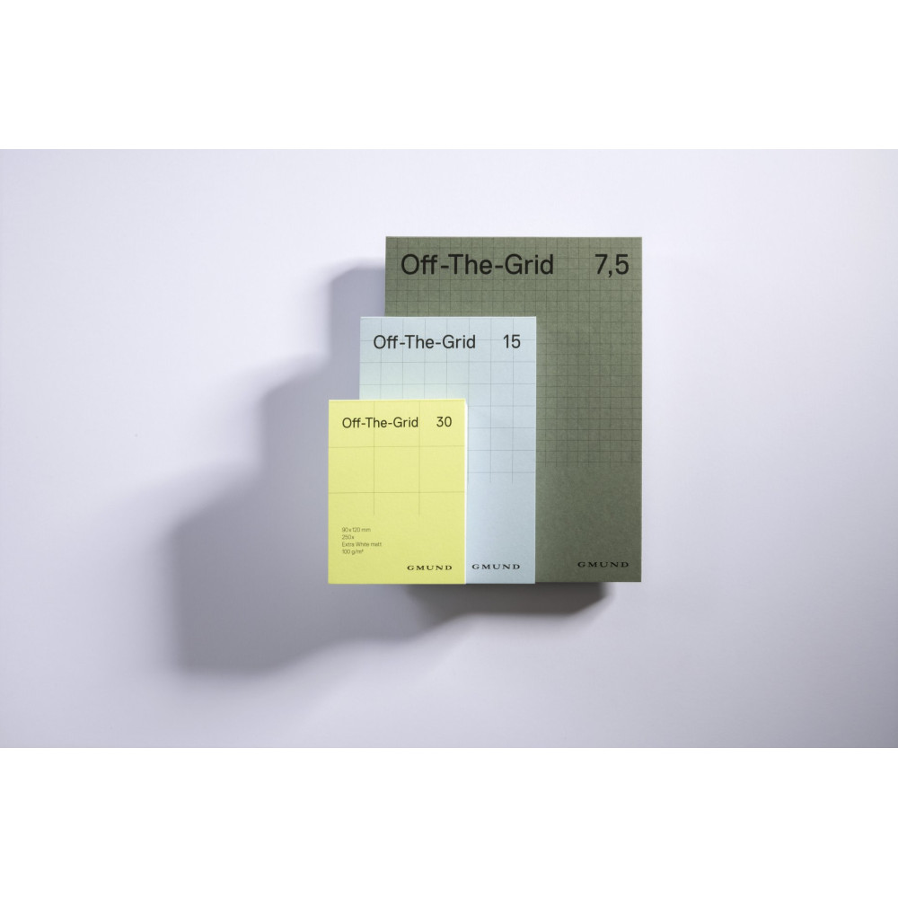 Notes w kratkę Off-The-Grid 30 - Gmund - Lime 100 g 250 ark.