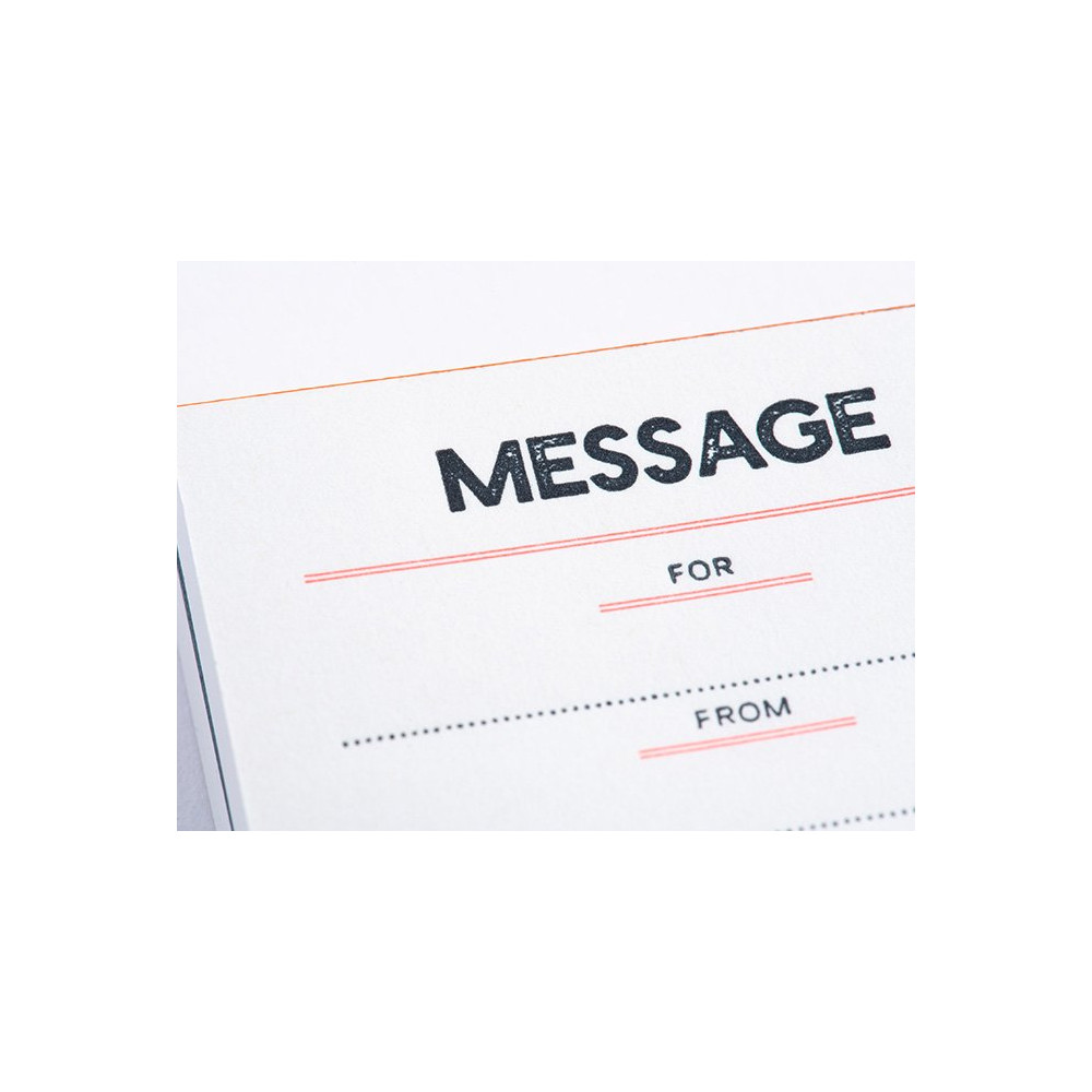 Letterpress Notes Set - Gmund - Neon Orange 120 g 2 pcs
