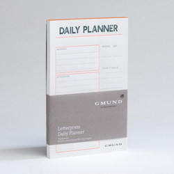 Planer dzienny Letterpress - Gmund - Neon Orange 50 ark.
