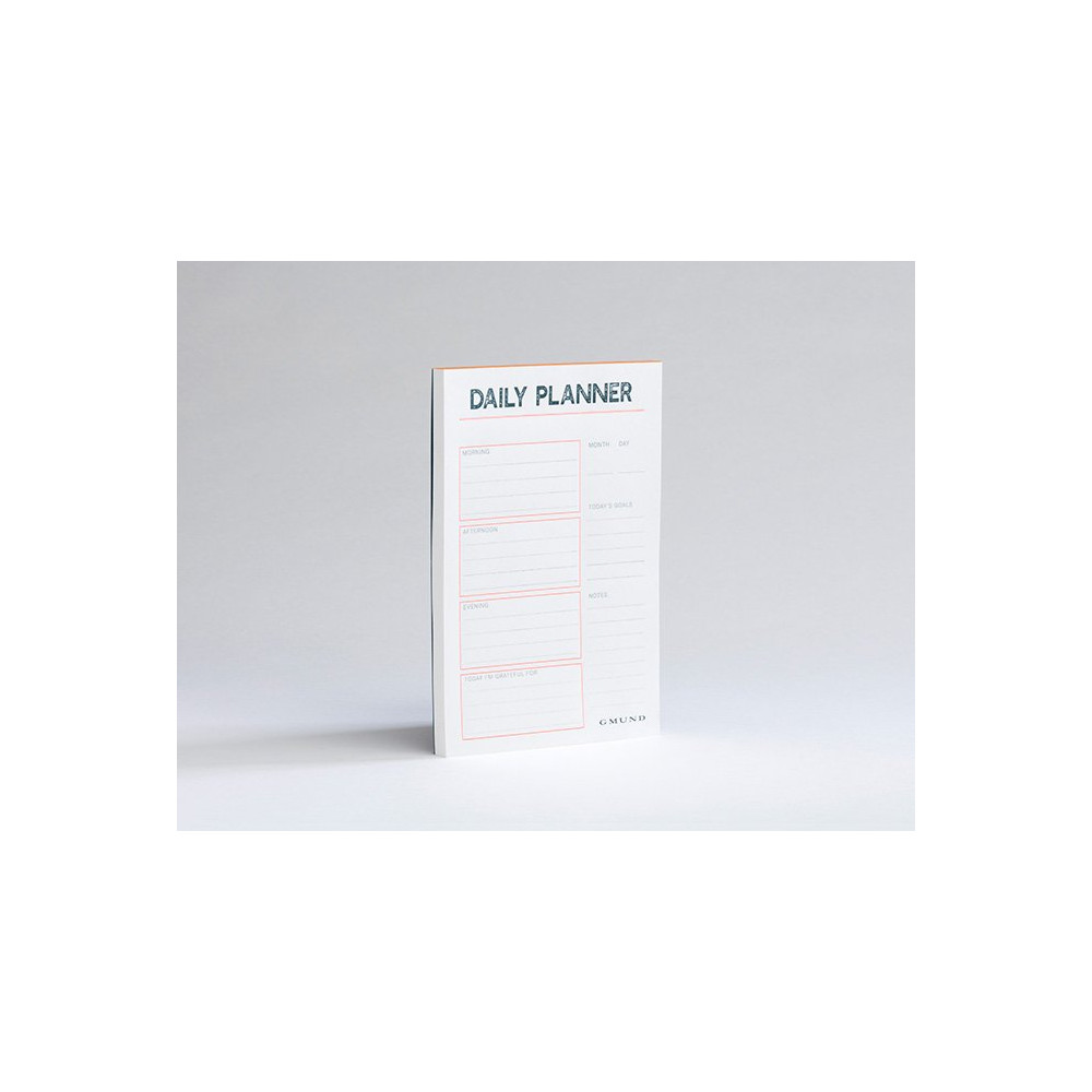 Letterpress Daily Planner - Gmund - Neon Orange 50 sheets