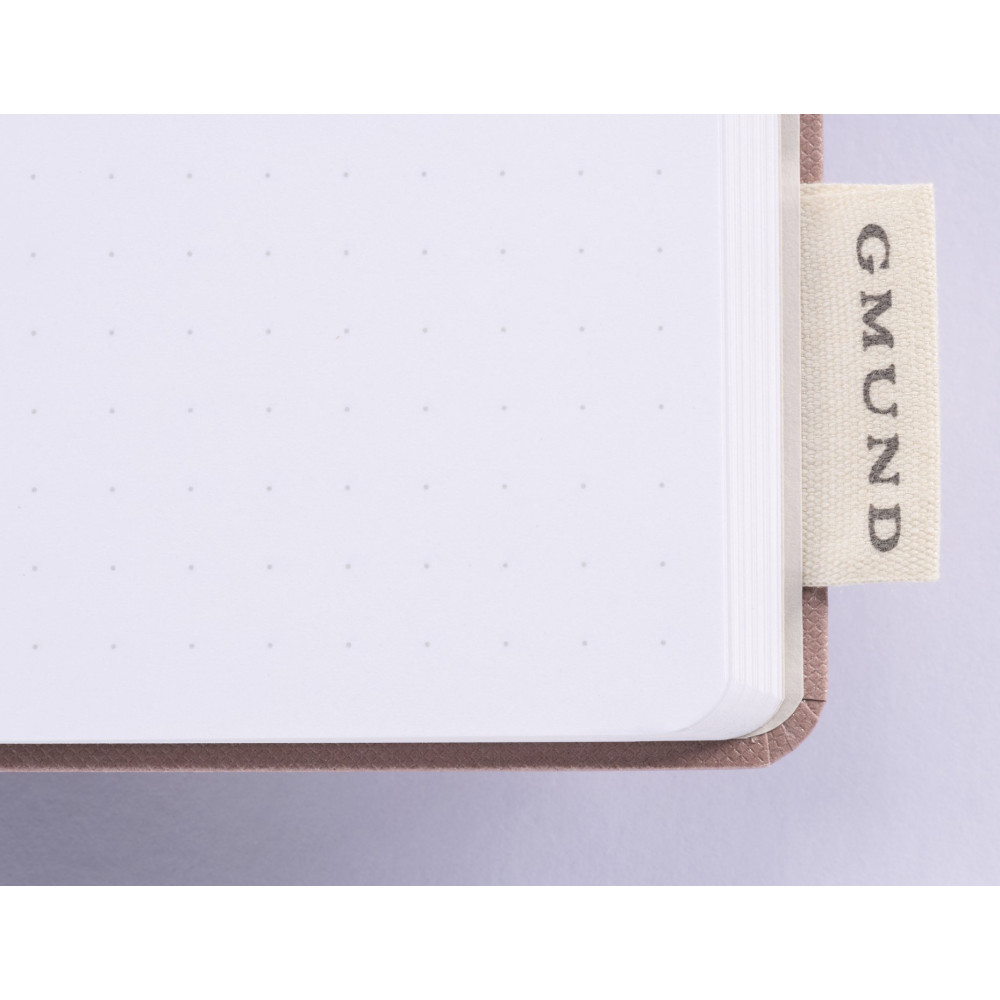 Dotted Mono Notebook - Gmund - Rouge 115 g 112 sheets