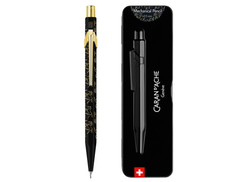 Ołówek mechaniczny 849 Year of The Horse w etui - Caran d'Ache - czarny 0,5 mm