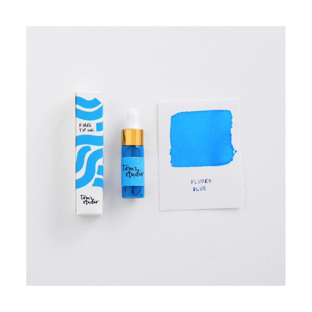 Mini tusz do zakreślaczy Ori - Tom's Studio - Fluoro Blue 5 ml