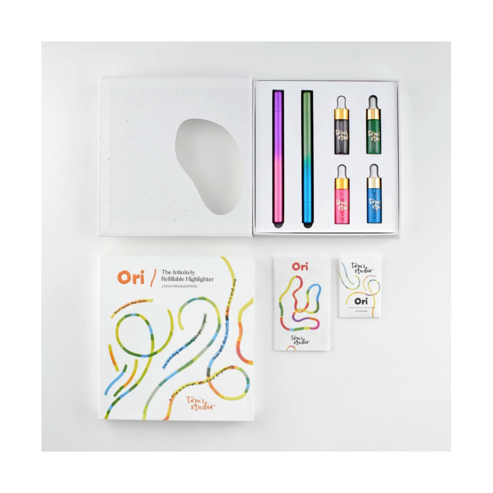 Set of Ori highlighters - Tom’s Studio - Blue Green & Pink Purple 2 pcs
