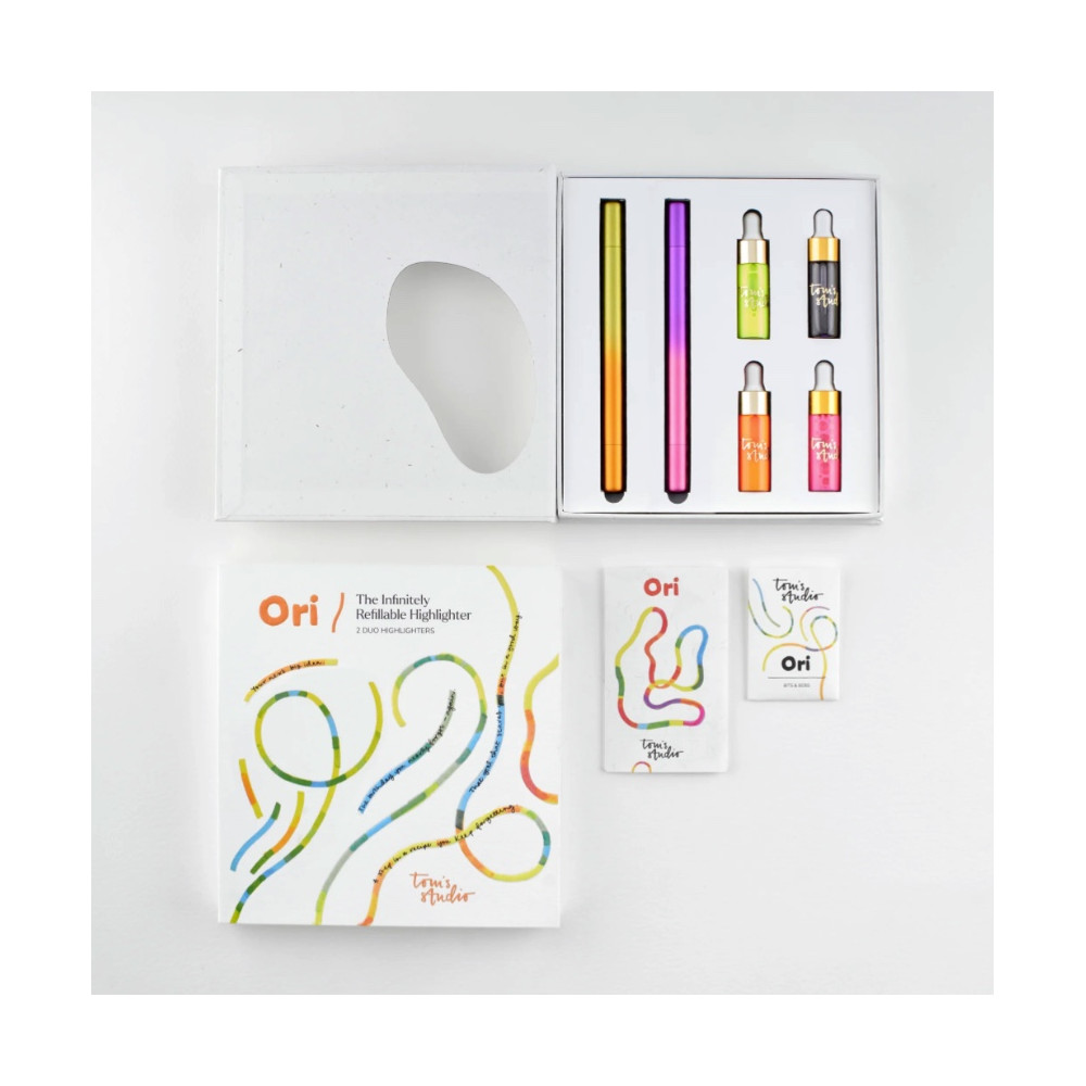 Set of Ori highlighters - Tom’s Studio - Pink Purple & Orange Yellow 2 pcs