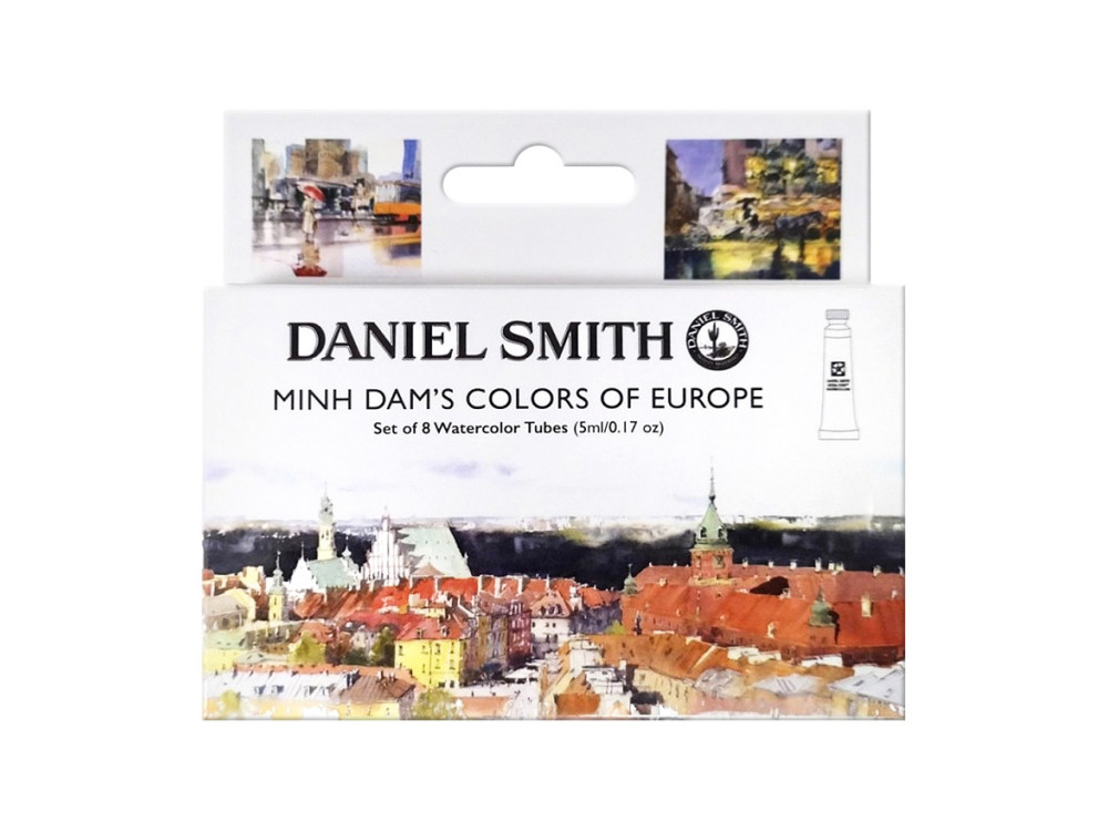 Set of Extra Fine Watercolor paints Minh Dam's Colors of Europe - Daniel Smith - 8 x 5 ml