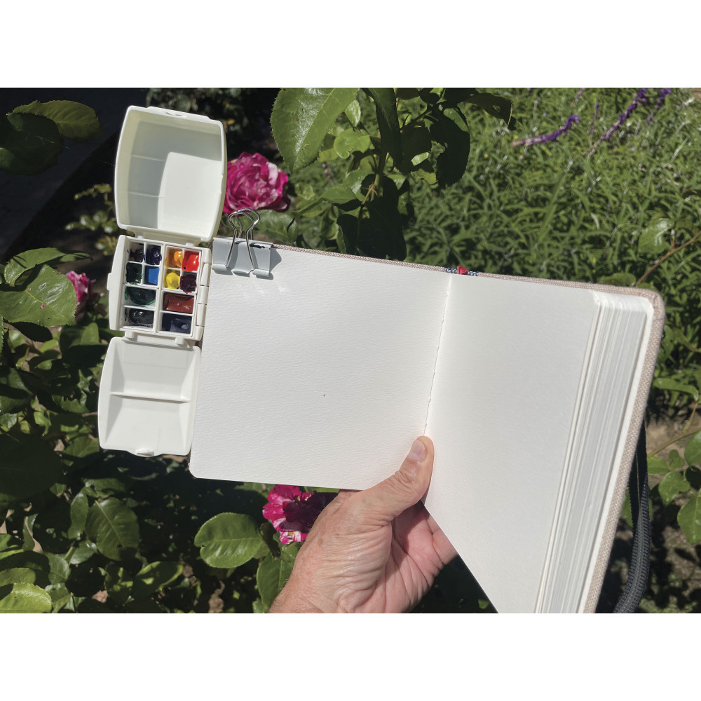 Paletka podróżna Micro na akwarele - Portable Painter - 6 półkostek