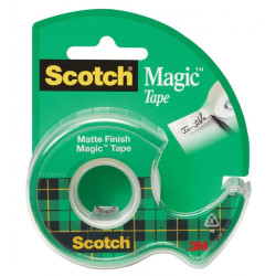 Magic office tape with dispenser - Scotch - matte 19 mm x 7,5 m