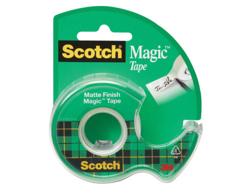 Magic office tape with dispenser - Scotch - matte 19 mm x 7,5 m