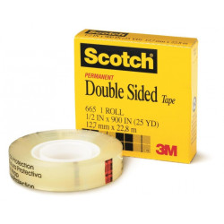Double-sided office tape - Scotch - transparent 12 mm x 22,8 m