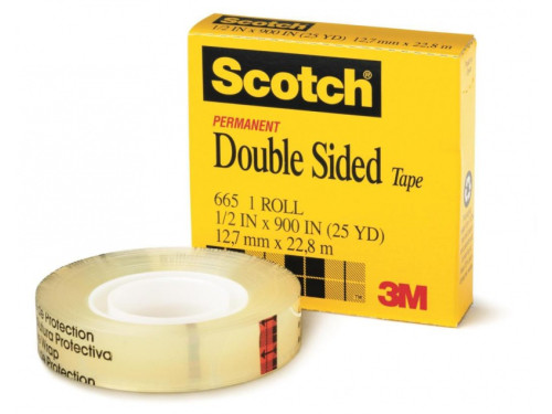 Taśma biurowa dwustronna - Scotch - transparentna 12 mm x 22,8 m