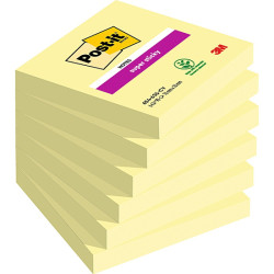 Super Sticky notes 76 x 76 mm - Post-it - yellow 90 pcs