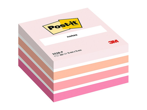 Karteczki samoprzylepne 76 x 76 mm - Post-it - różowe 450 szt.