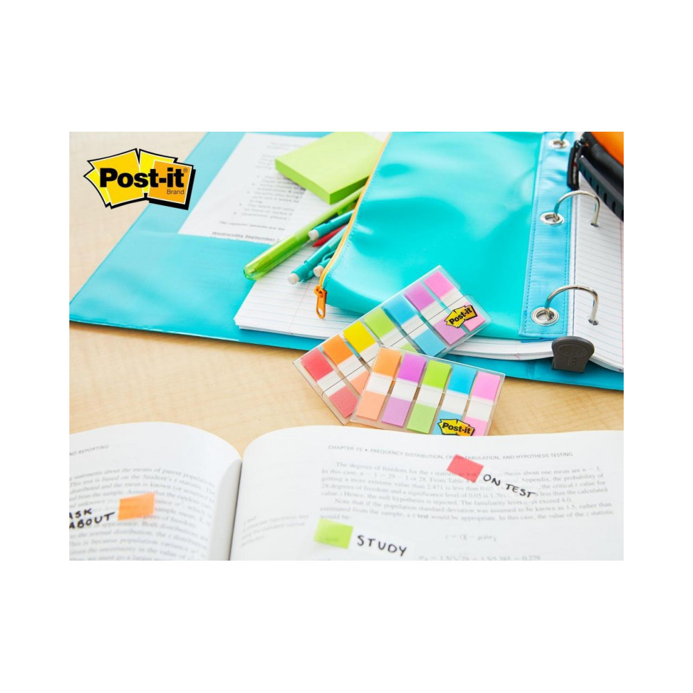 Zakładki indeksujące 11,9 x 43,2 mm - Post-it - 5 x 20 szt.