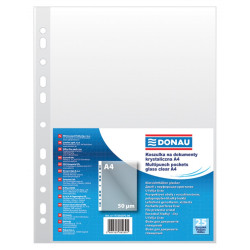 Multipunch pockets A4 - Donau - 25 pcs