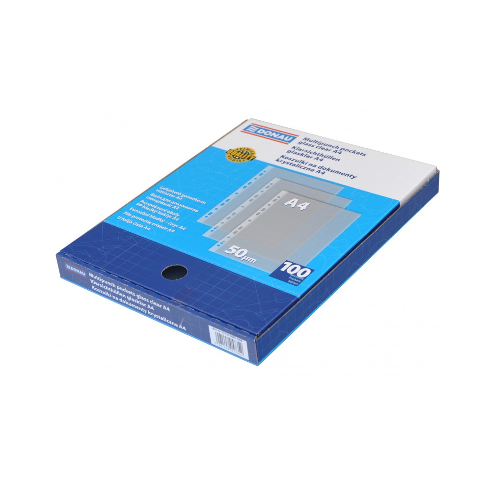 Multipunch pockets A4 - Donau - 100 pcs