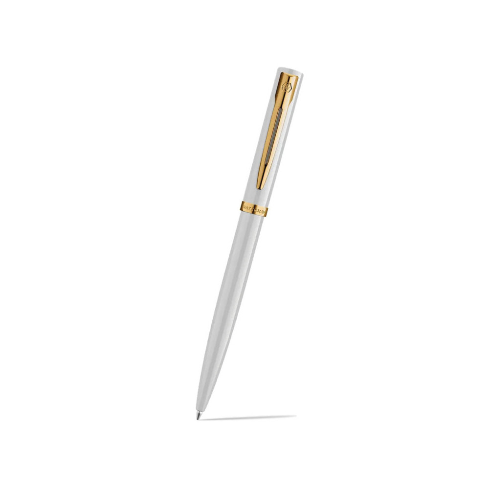 Ballpoint pen Impression with box - Waterman - White Gold Trim