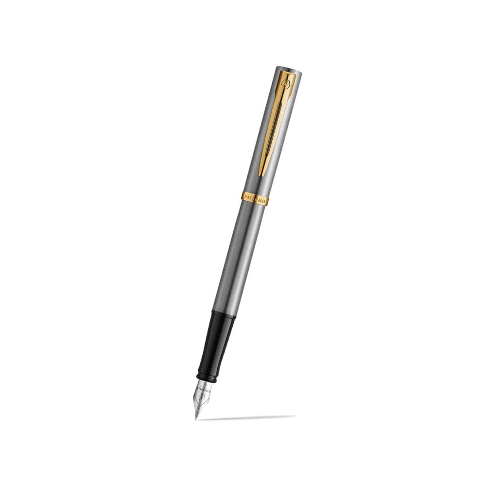 Pióro wieczne Impression - Waterman - Steel Gold Trim M