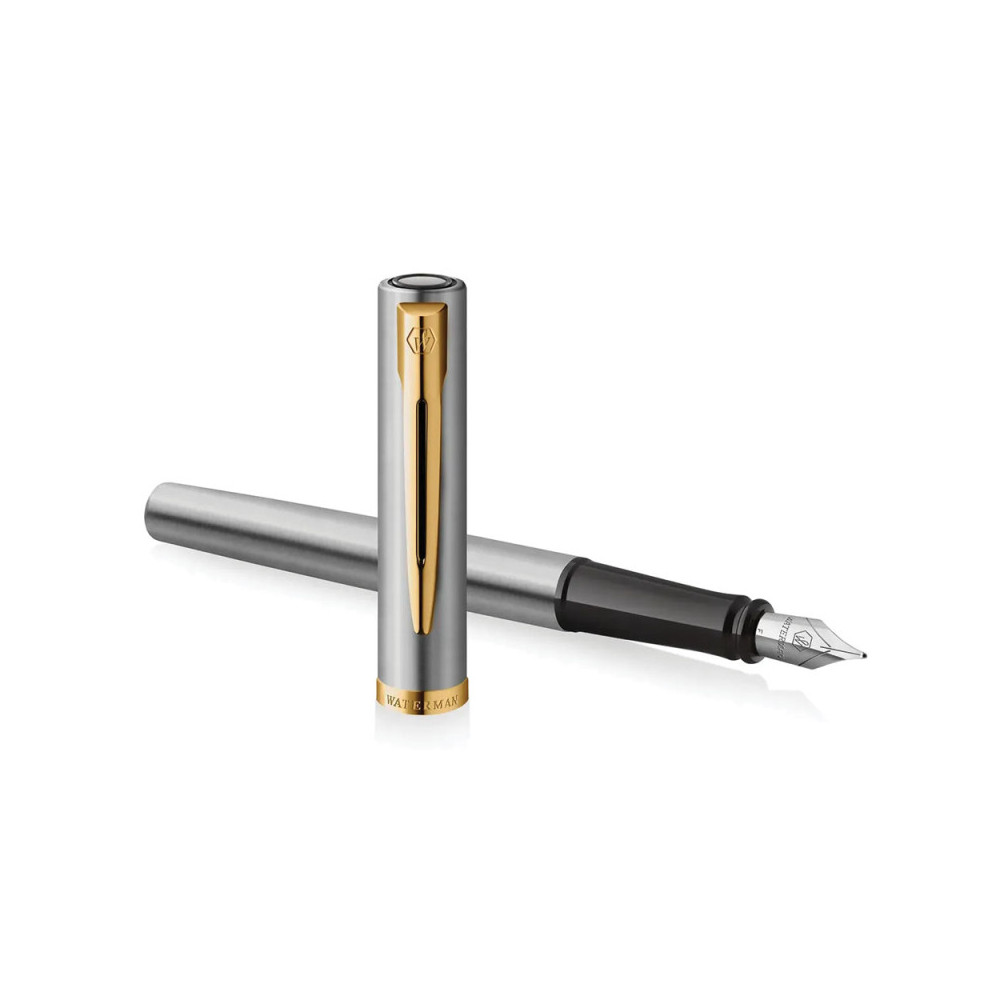 Pióro wieczne Impression - Waterman - Steel Gold Trim M