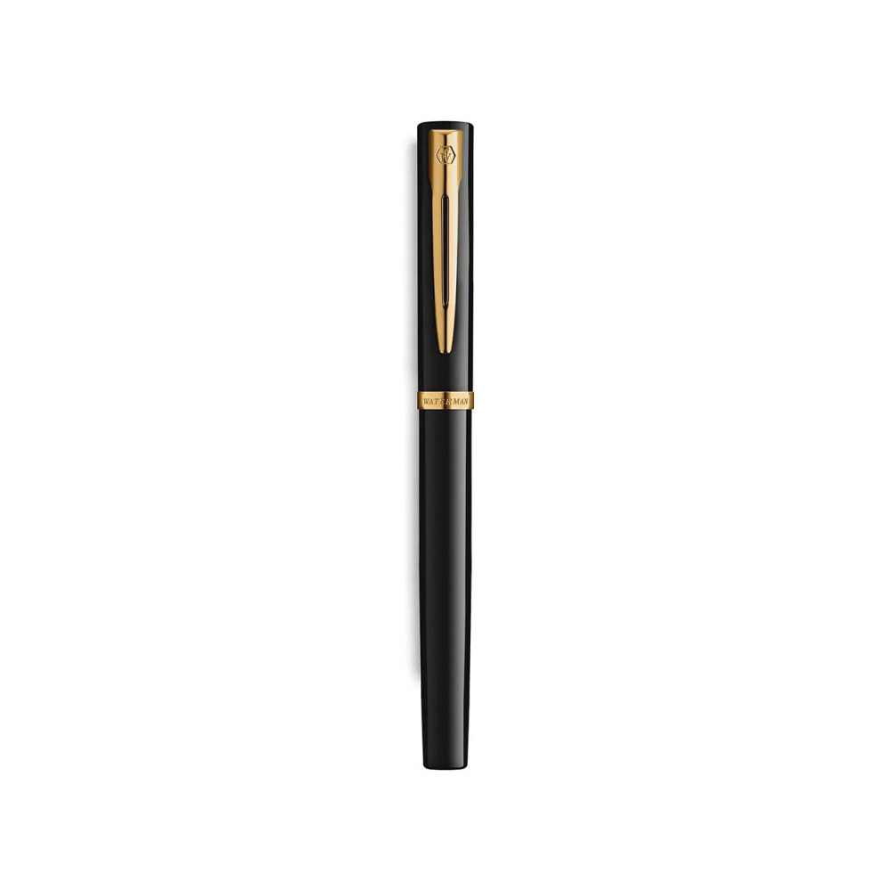 Fountain pen Impression with box - Waterman - Black Gold Trim M