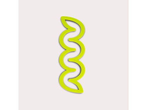 Helix 3D printed bookmark - The Completist. - Chartreuse