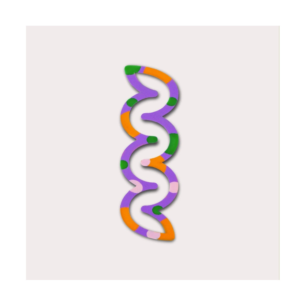 Helix 3D printed bookmark - The Completist. - Multicolour