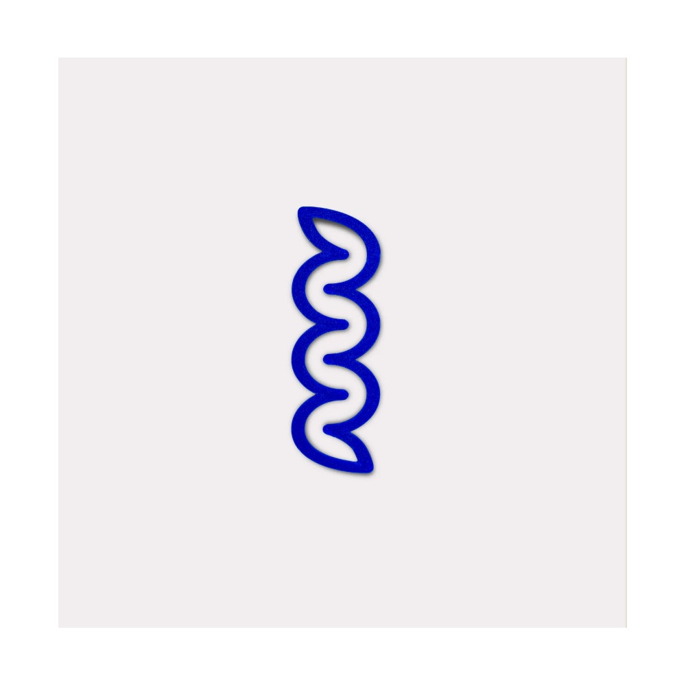 Mini Helix 3D printed bookmark - The Completist. - Ultramarine